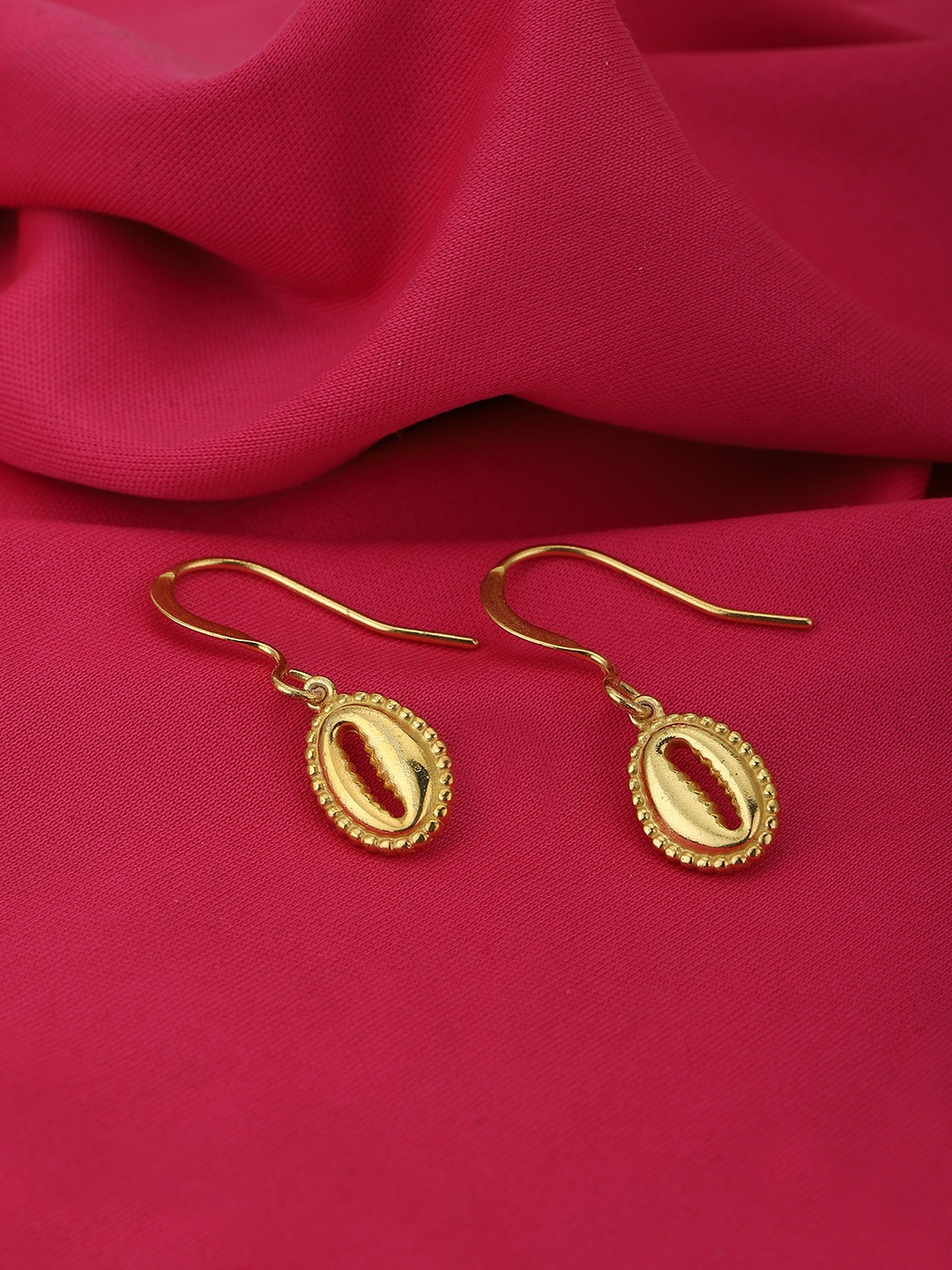 

Carlton London Gold-Toned Oval Drop Earrings