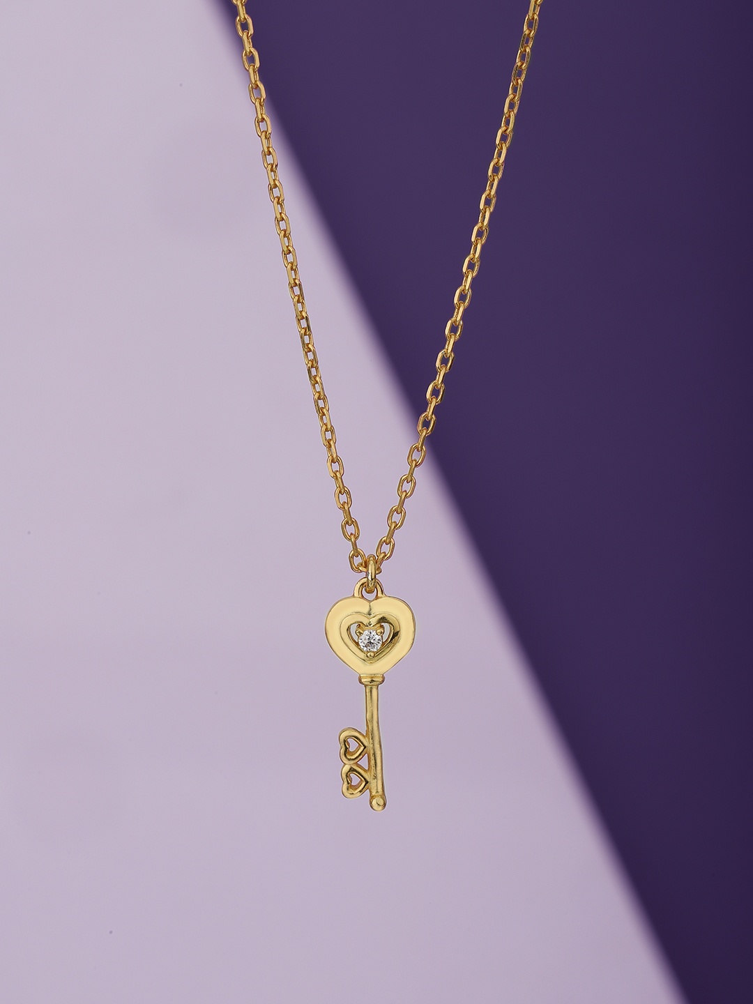 

Carlton London Gold-Toned Brass Gold-Plated Handcrafted Necklace