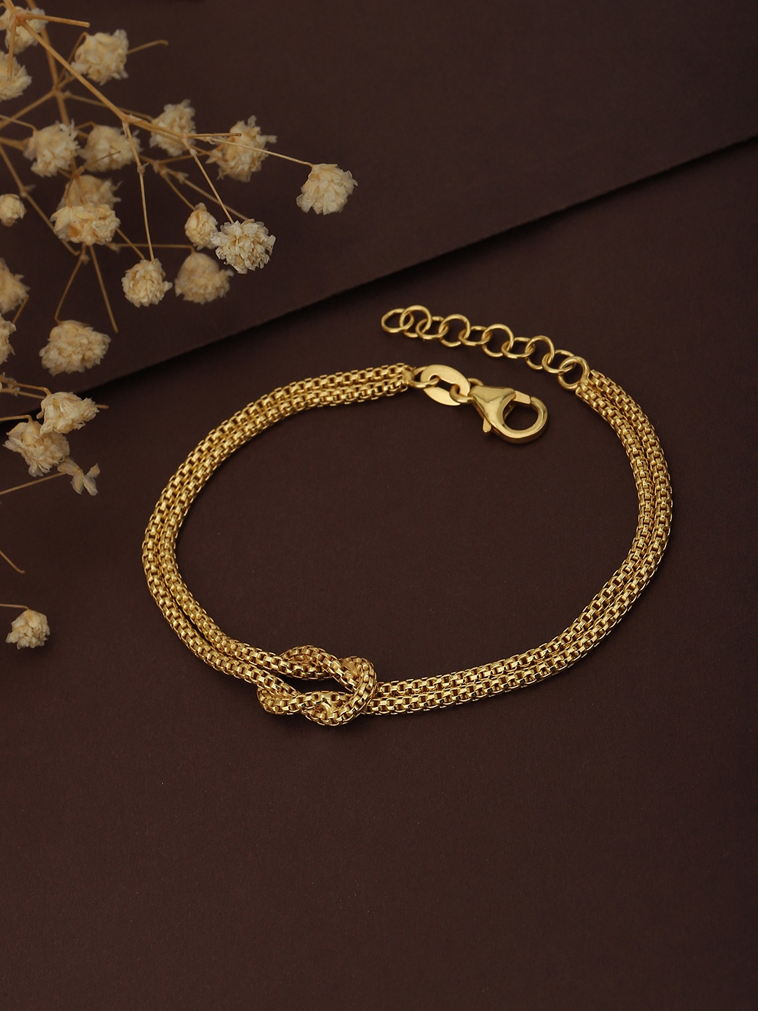 

Carlton London Women Gold-Plated Multistrand Bracelet