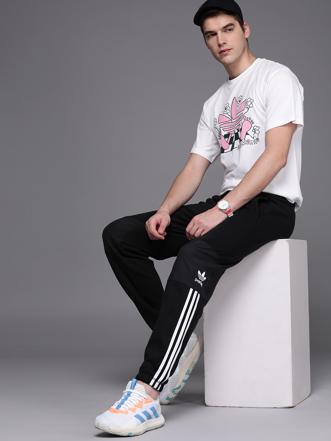 

ADIDAS Originals Men Pure Cotton Parley Pants, Black
