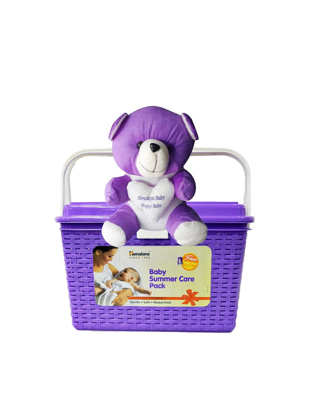 

Himalaya Baby Summer Gift Basket with Teddy, White