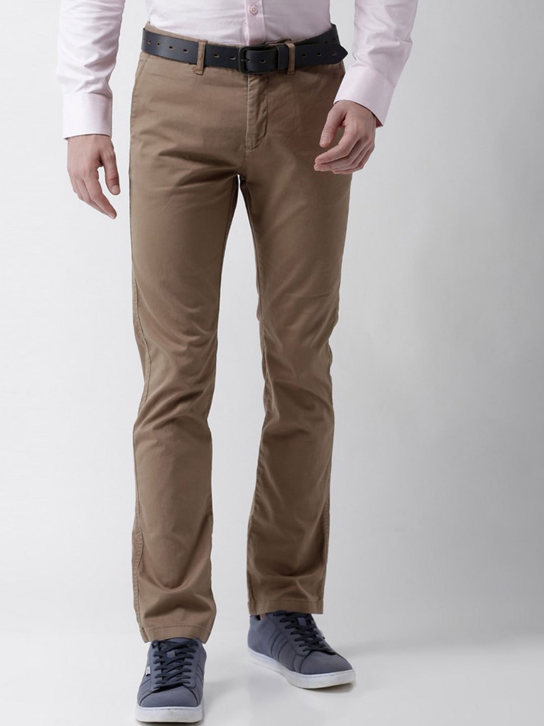 

Celio Men Beige Slim Fit Trousers