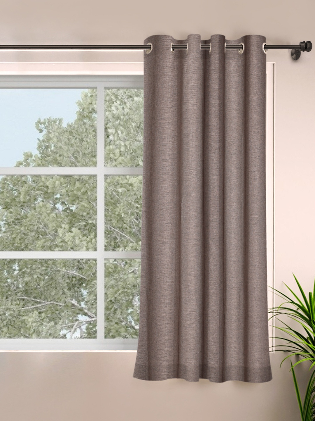 

ROSARA HOME Unisex Mauve Curtains and Sheers