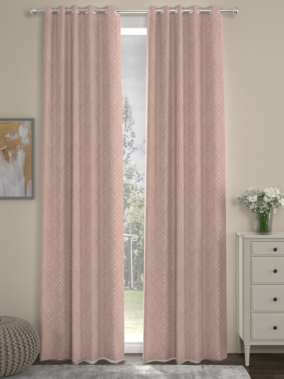 

ROSARA HOME Unisex Nude Curtains and Sheers