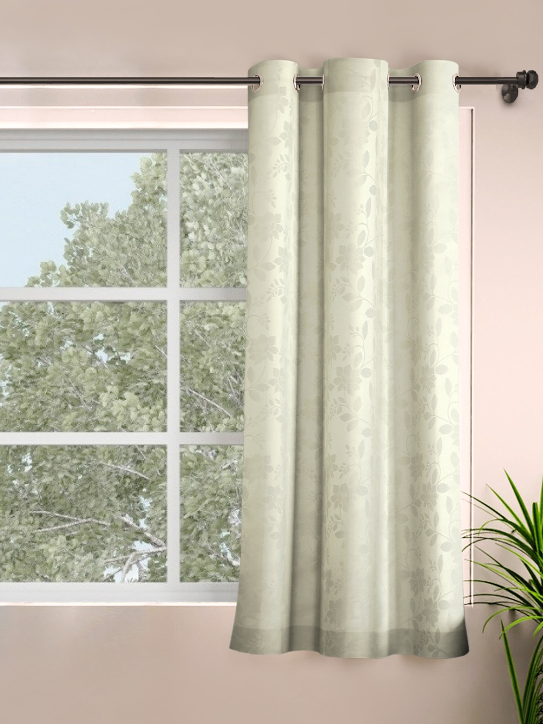 

ROSARA HOME Unisex Off White Curtains and Sheers