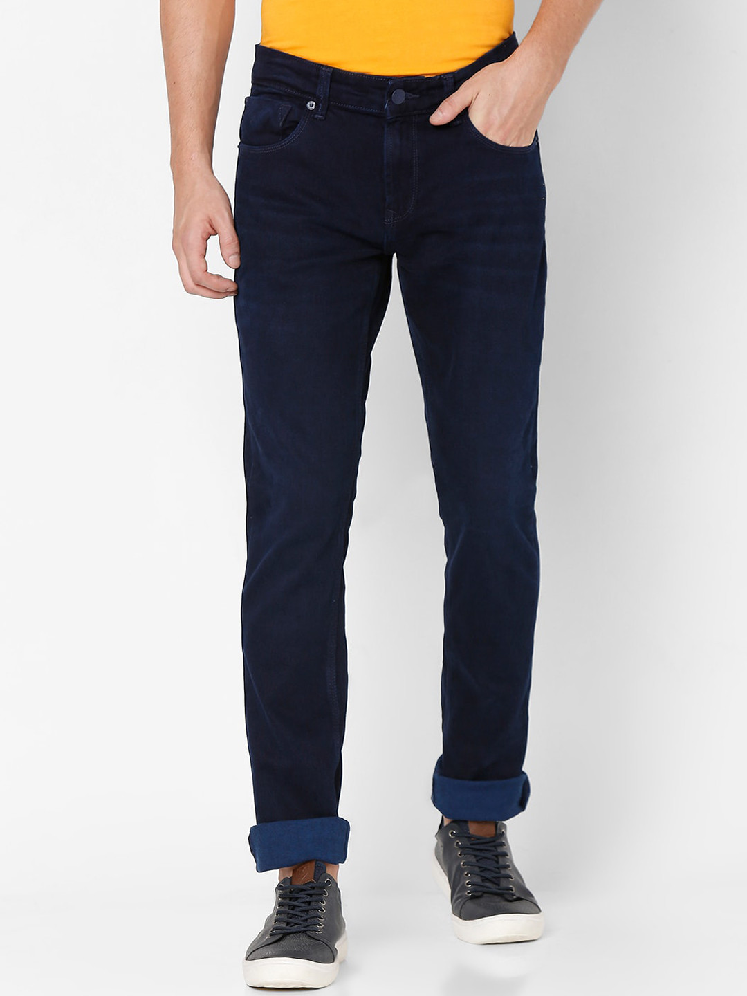 

SPYKAR Men Navy Blue Super Skinny Fit Jeans