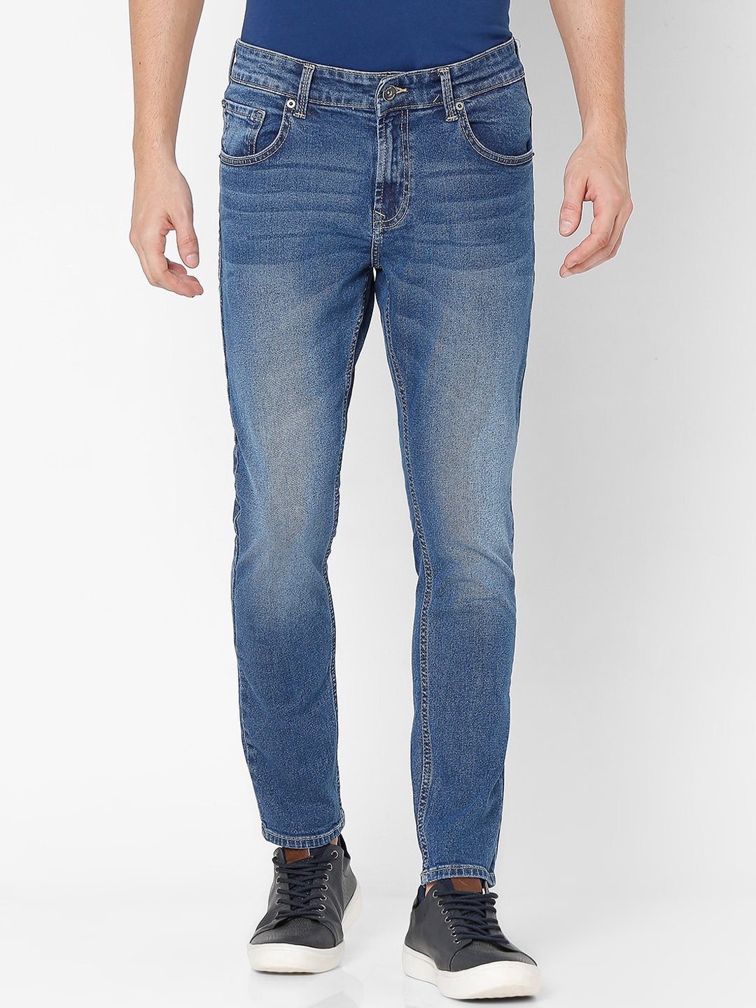 

SPYKAR Men Blue Kano Slim Fit Heavy Fade Jeans