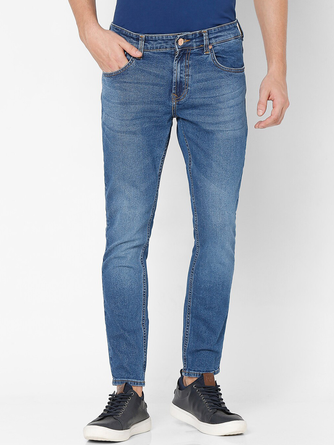 

SPYKAR Men Blue Kano Slim Fit Heavy Fade Jeans