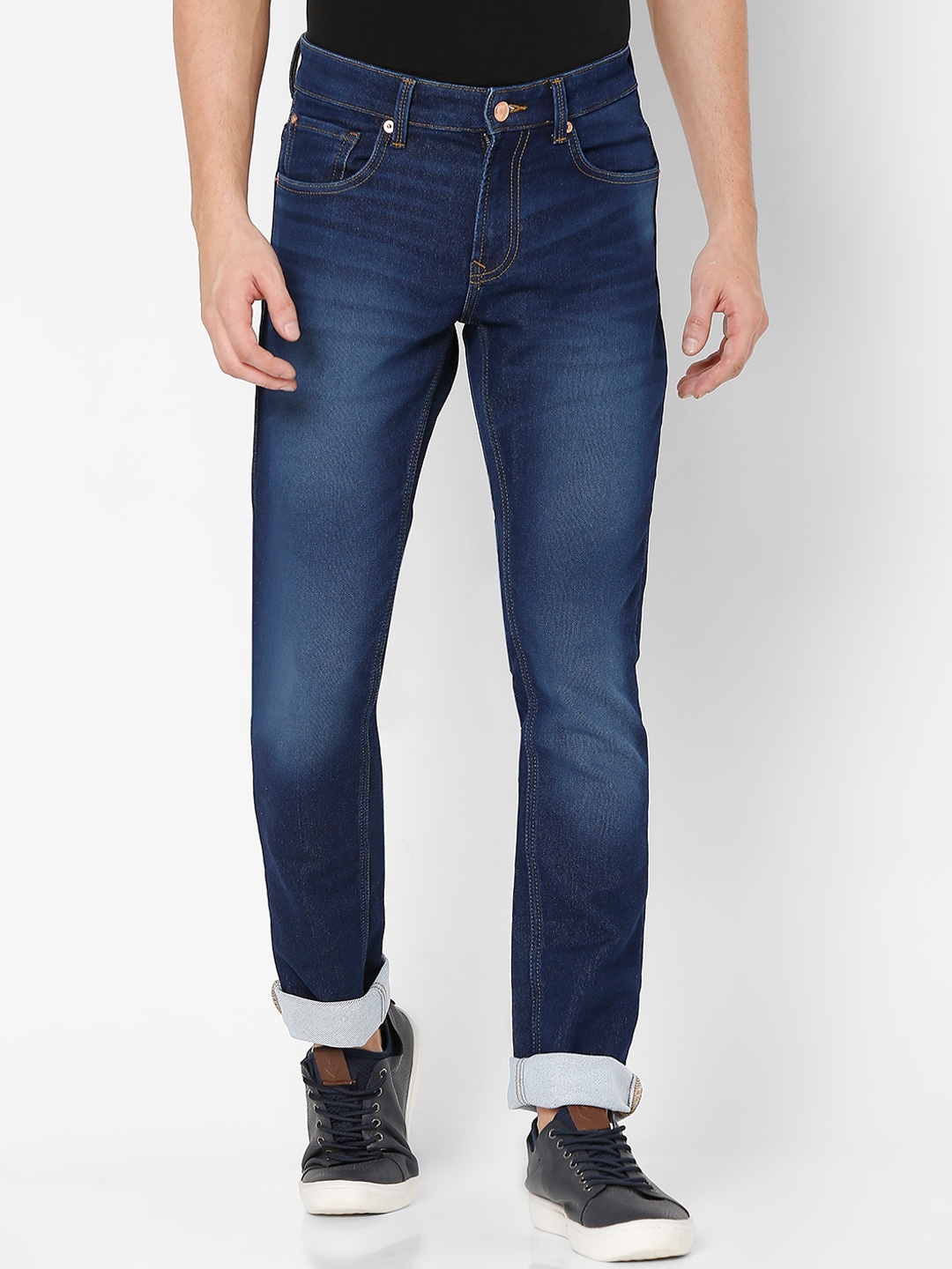 

SPYKAR Men Blue Super Skinny Fit Heavy Fade Jeans