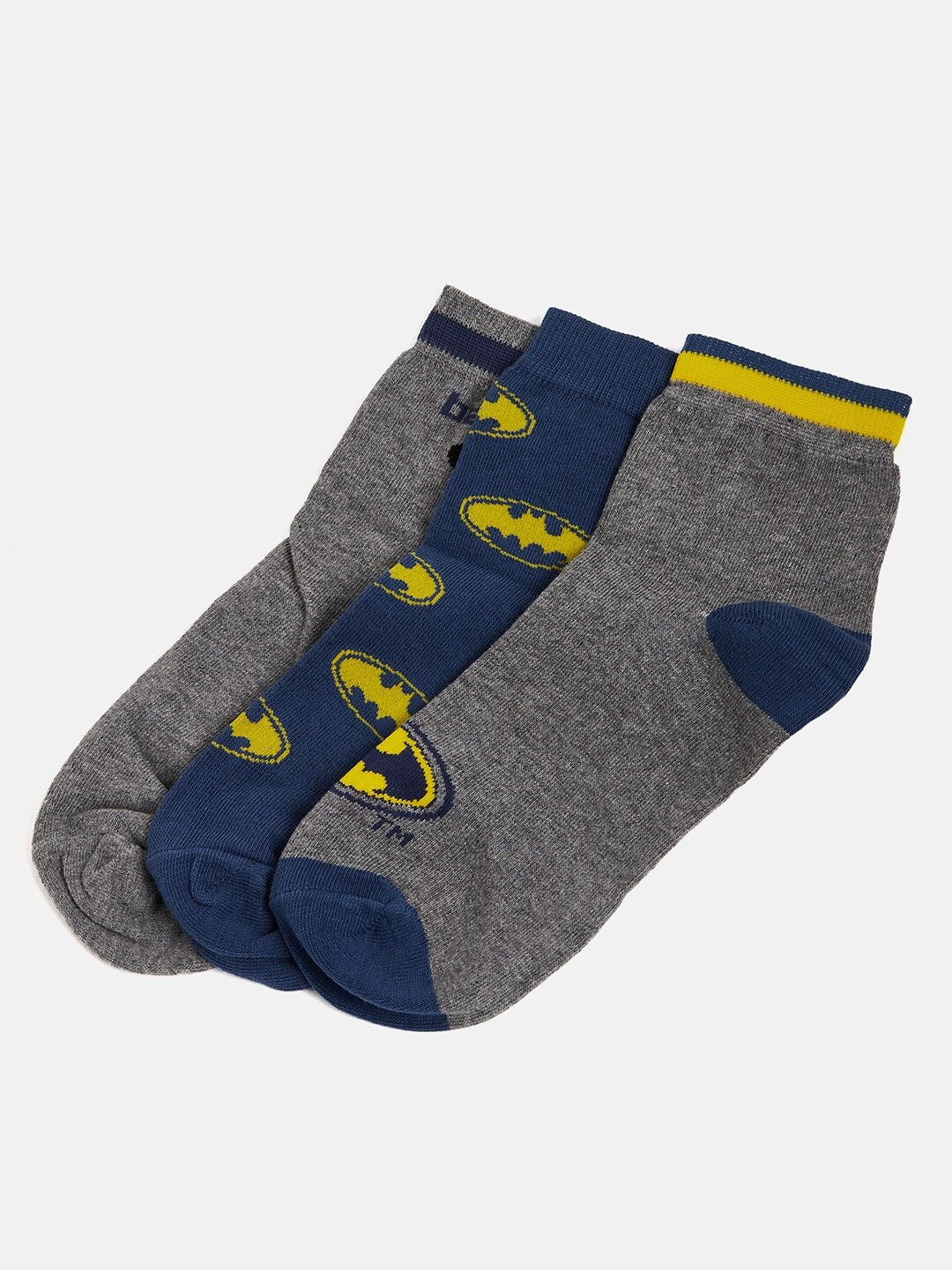 

Camey Men Pack of 3 Assorted Ankle Length Cotton Socks