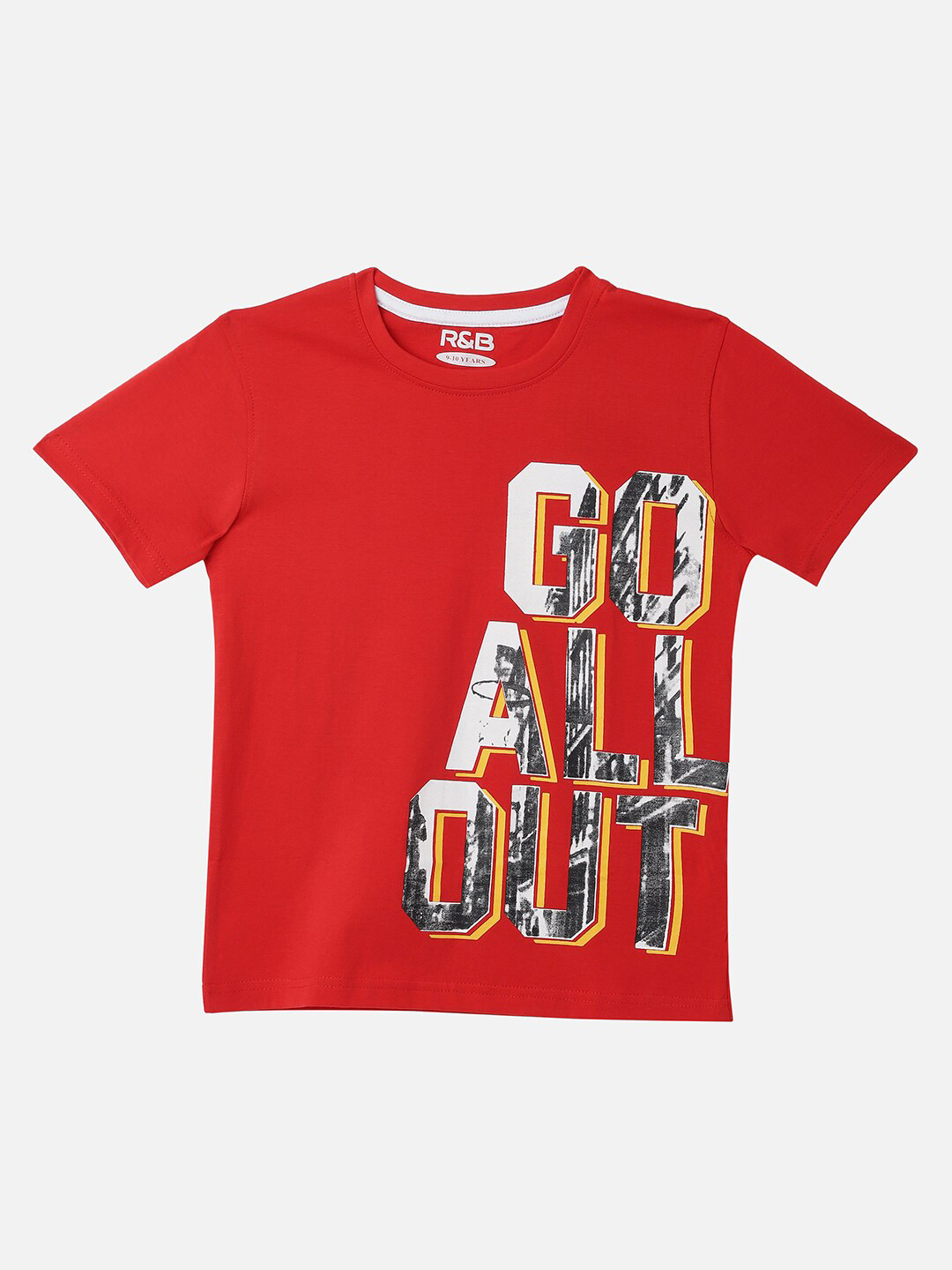 

R&B Boys Red Biker Printed T-shirt