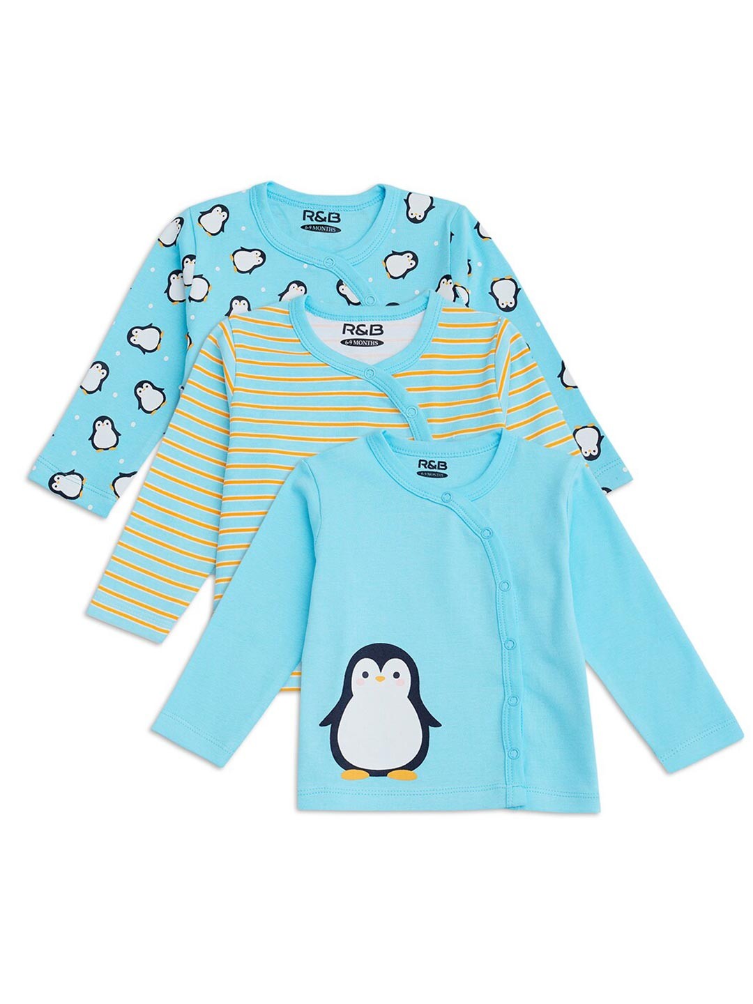 

R&B Boys Multicoloured 3 Printed Applique T-shirt, Multi