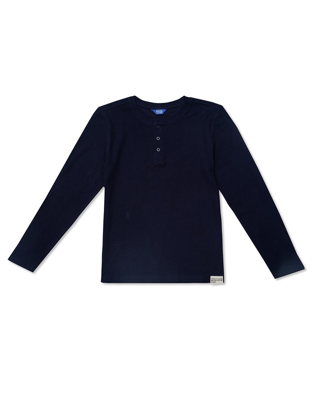 

R&B Boys Blue Henley Neck T-shirt