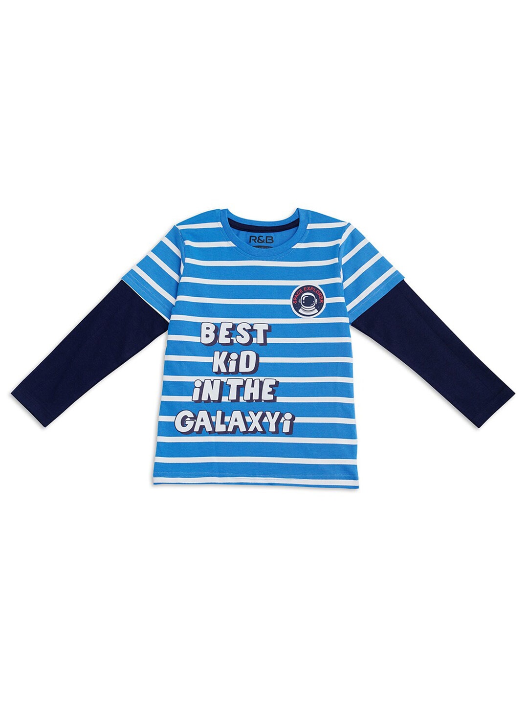 

R&B Boys Blue Striped T-shirt