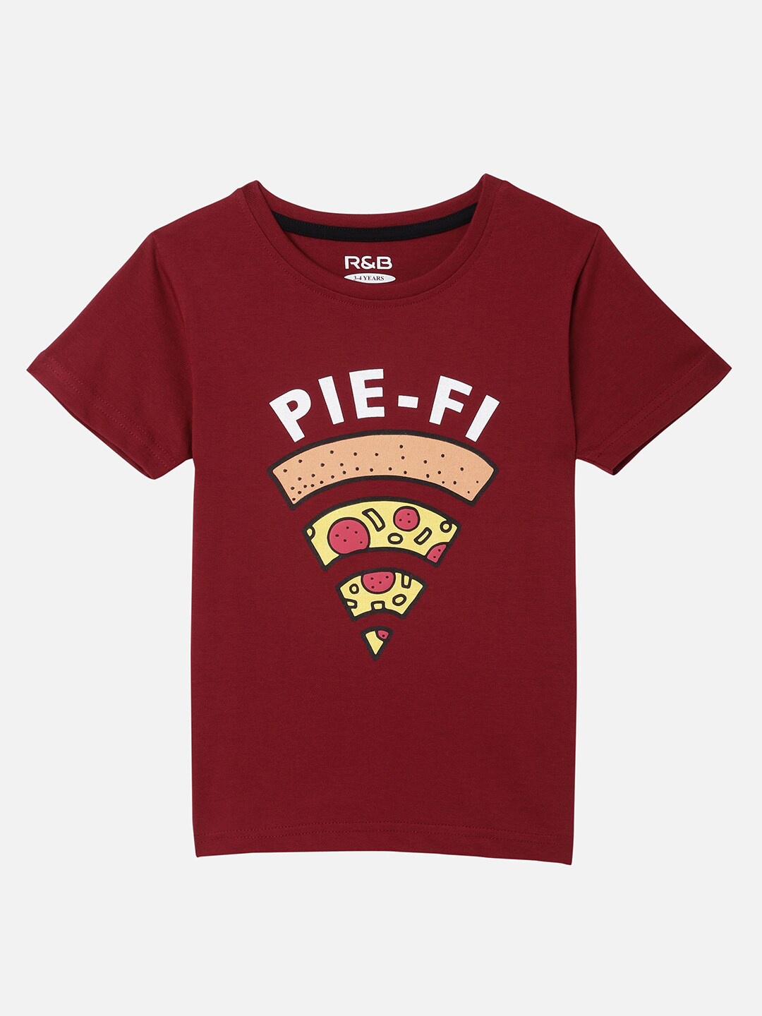 

R&B Boys Red Raw Edge T-shirt