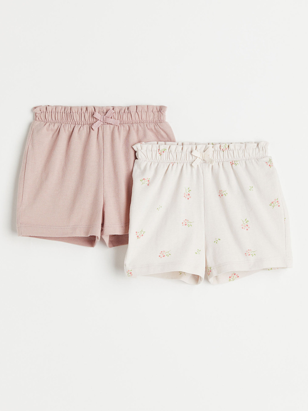 

H&M Boys Pink & White 2-Pack Cotton Shorts