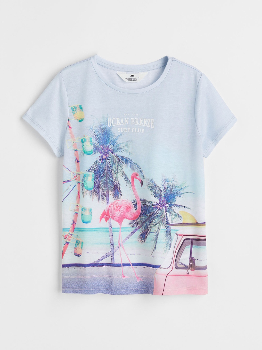 

H&M Girls Printed T-shirt, Blue