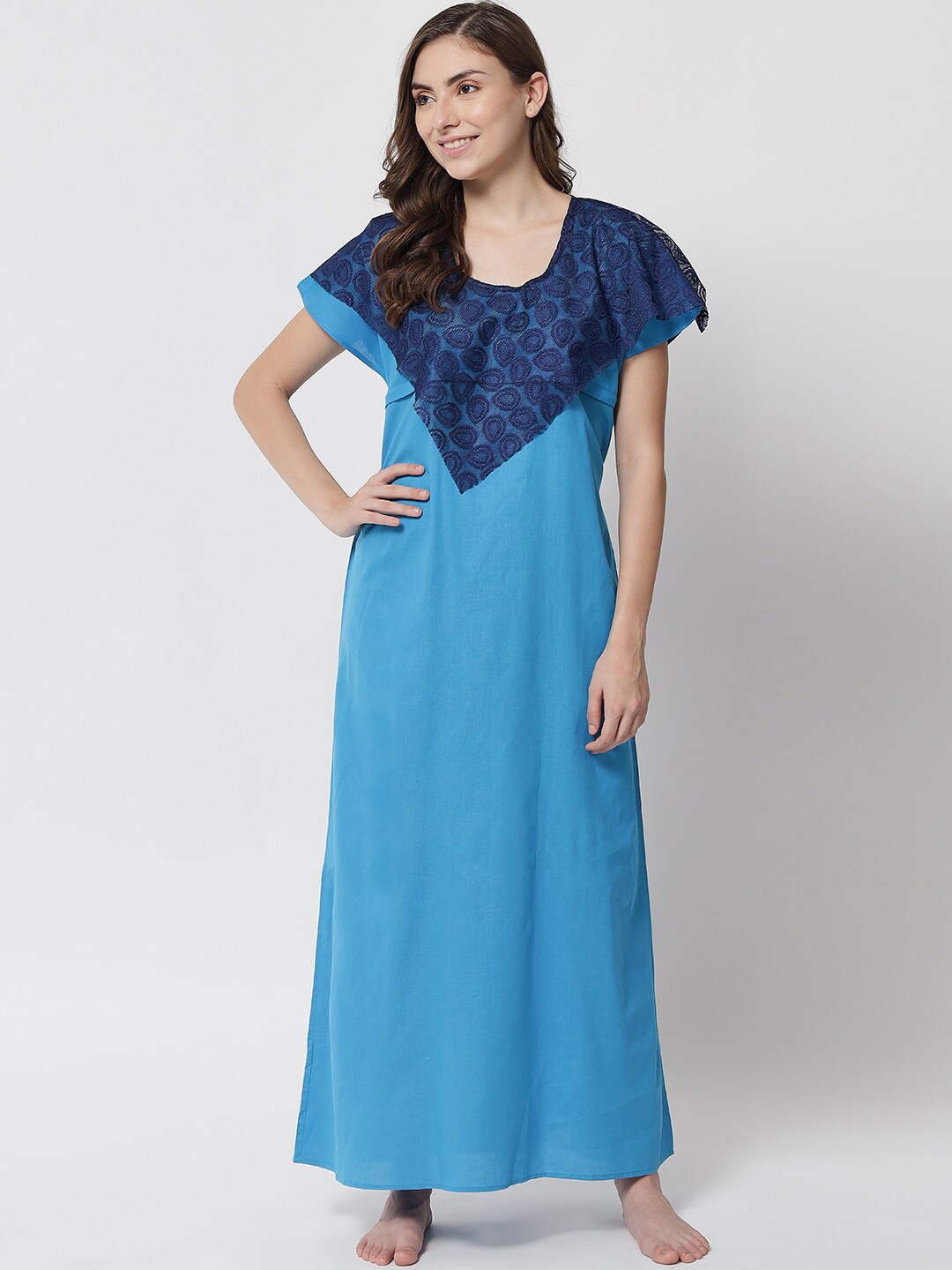 

Klamotten Teal Maxi Nightdress