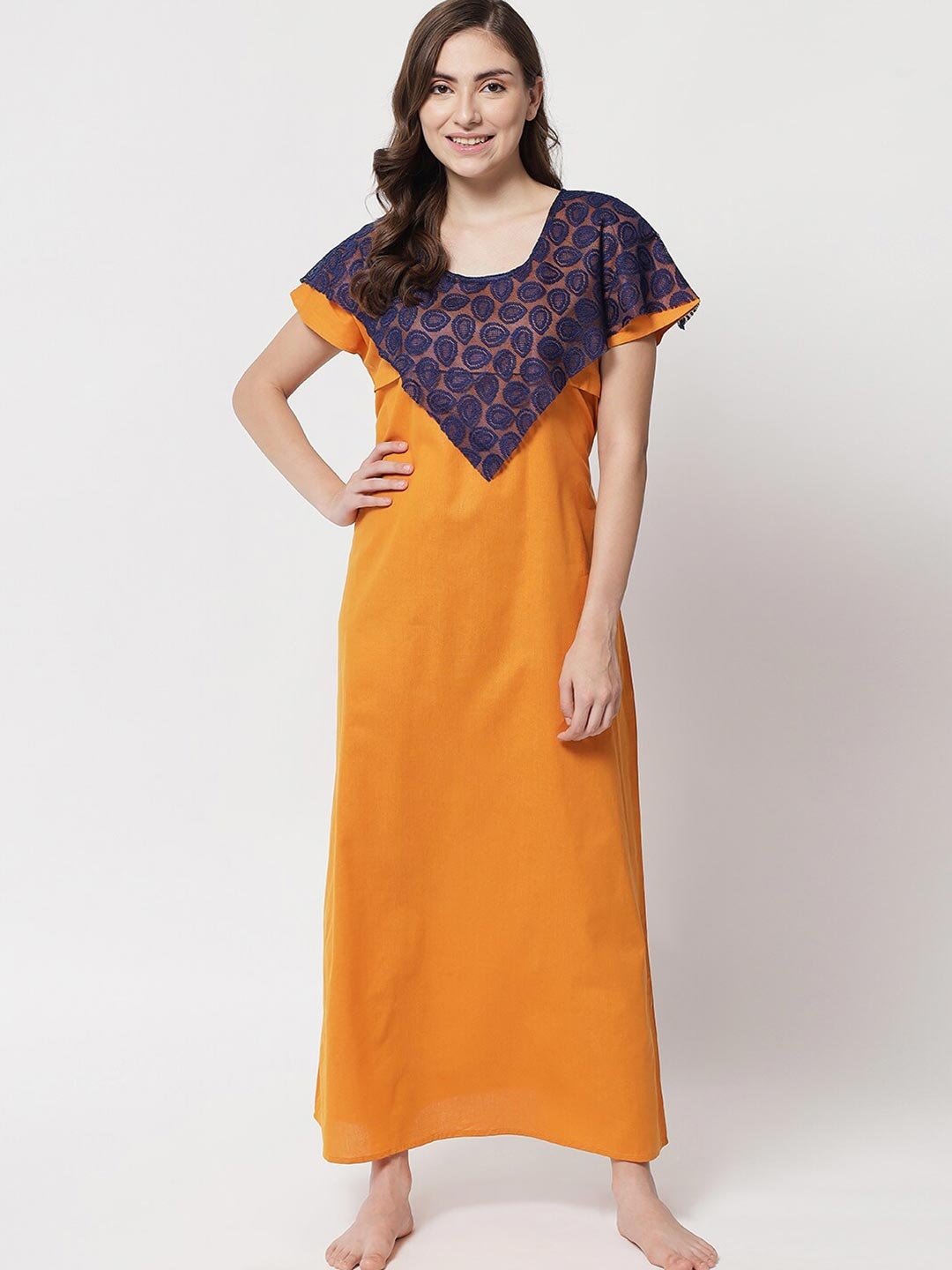 

Klamotten Yellow Maxi Nightdress