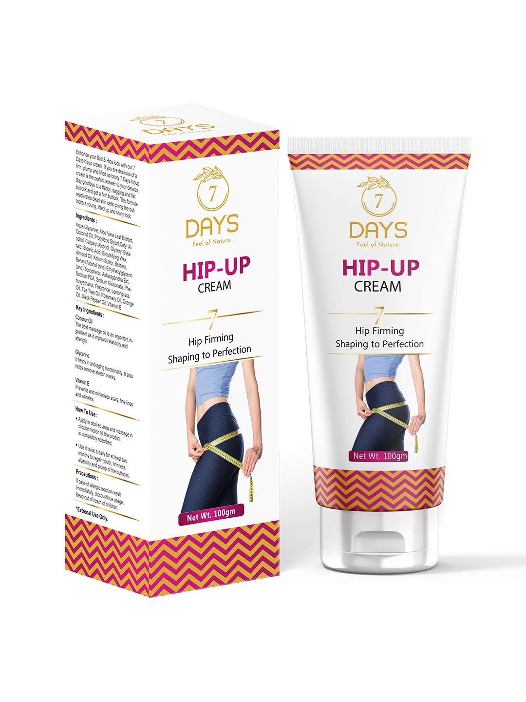 

7 DAYS Hip Up Cream for women Shapeup, Tightening & Firming - 100 g, White