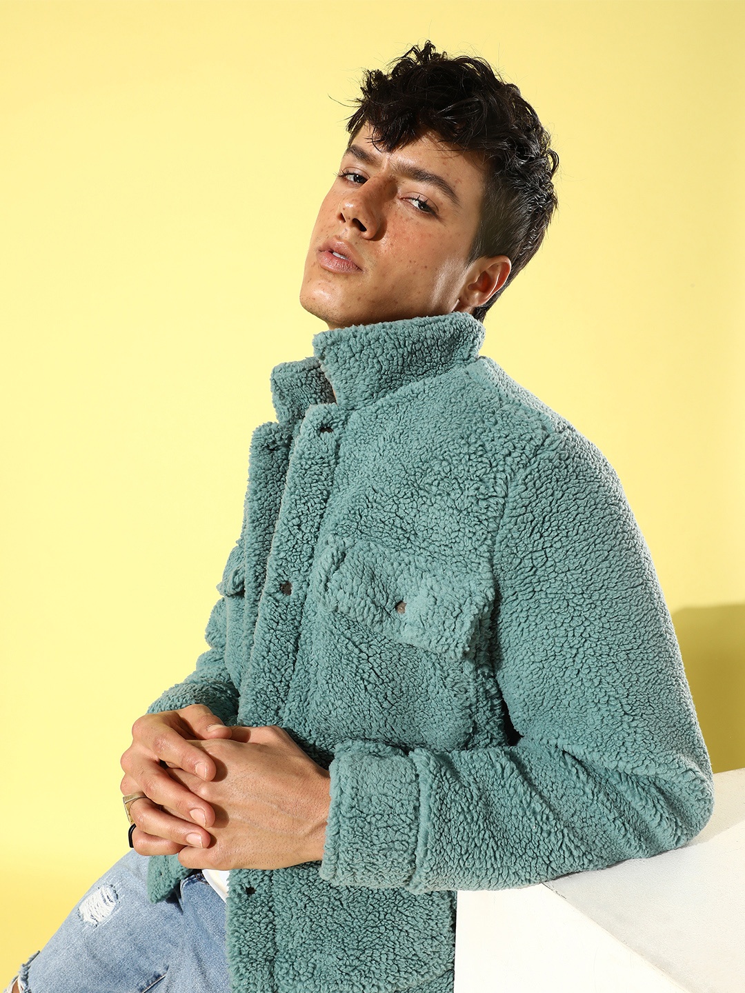 

The Roadster Lifestyle Co. Men Sea Green Solid Tailored Jacket