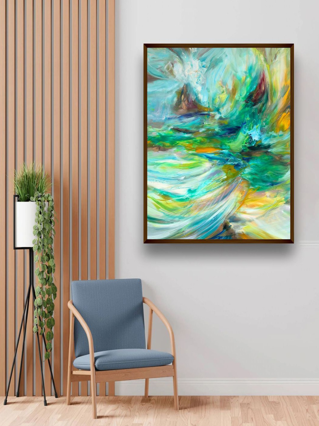 

The Art House Multi-Coloured Abstract Framed Wall Painting