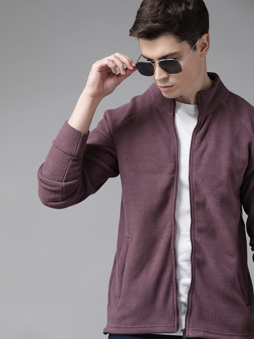 

Roadster Men Purple Tailored Jacket