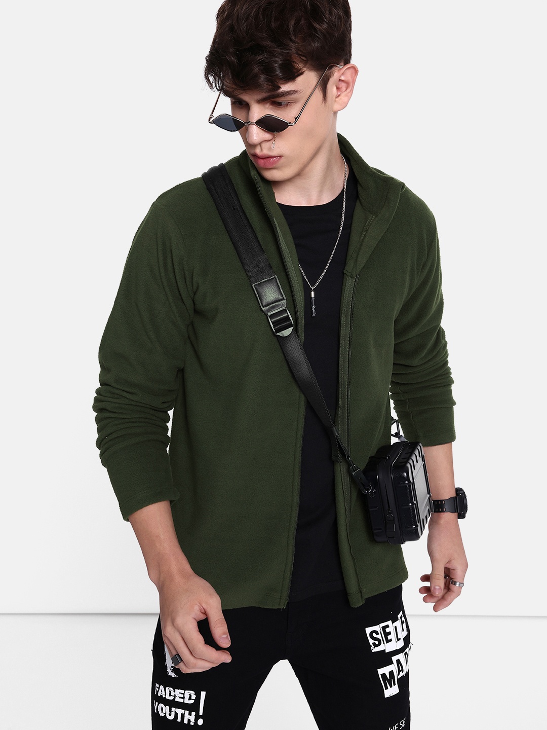 

Roadster Men Mushy Green Dusty Winters Tailored Jacket
