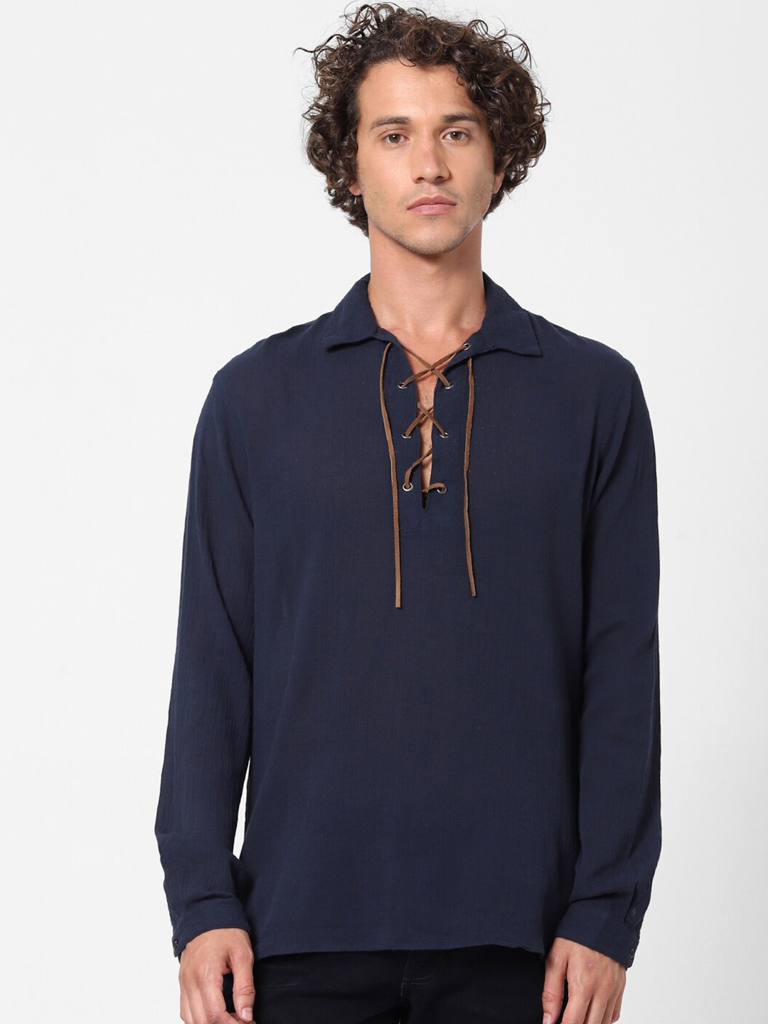 

Celio Men Blue Casual Shirt