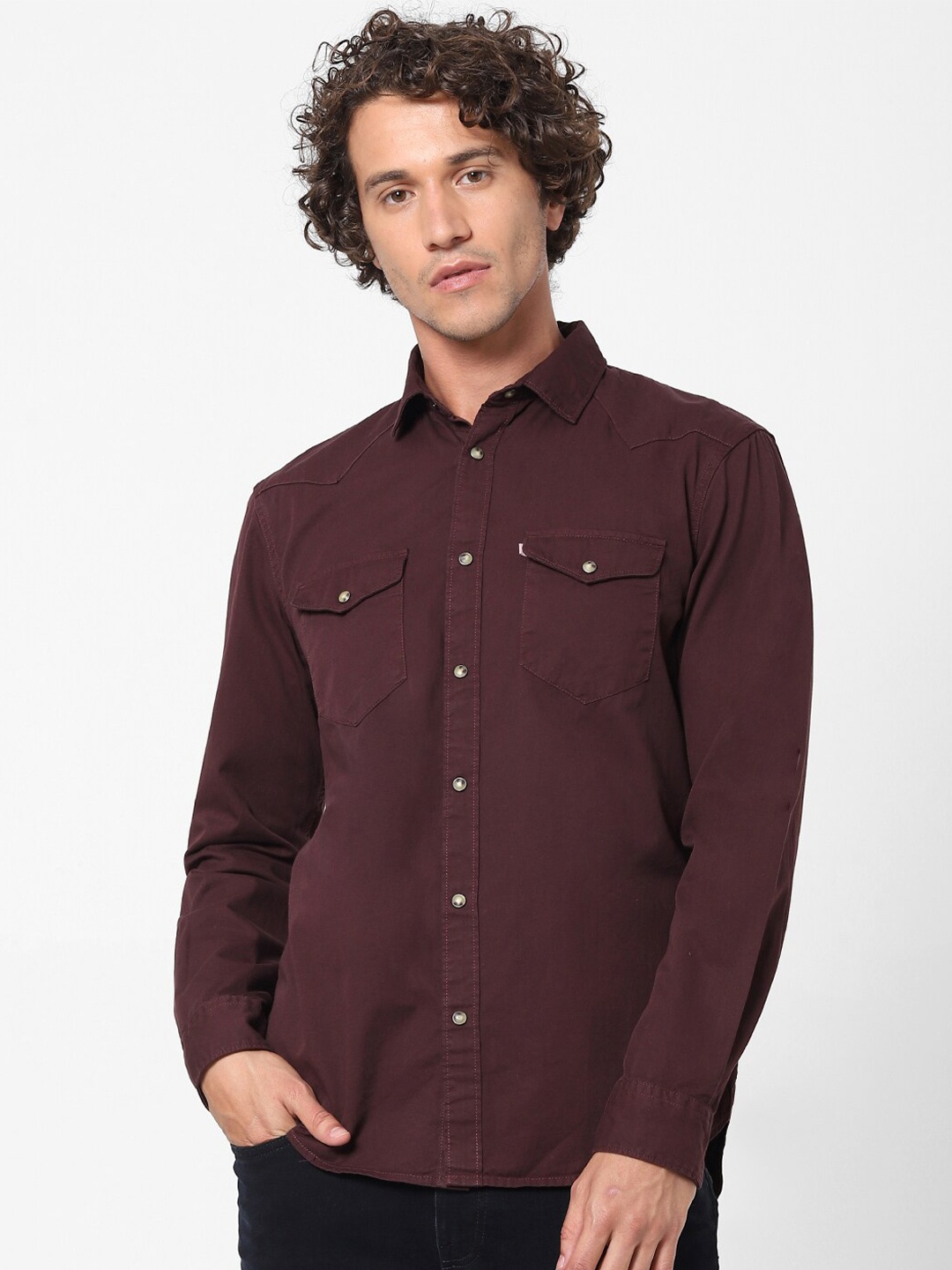 

Celio Men Brown Casual Shirt