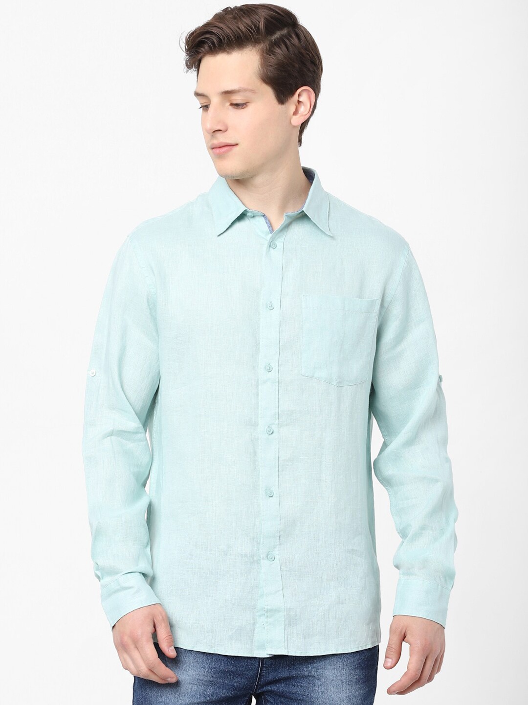 

Celio Men Green Casual Shirt