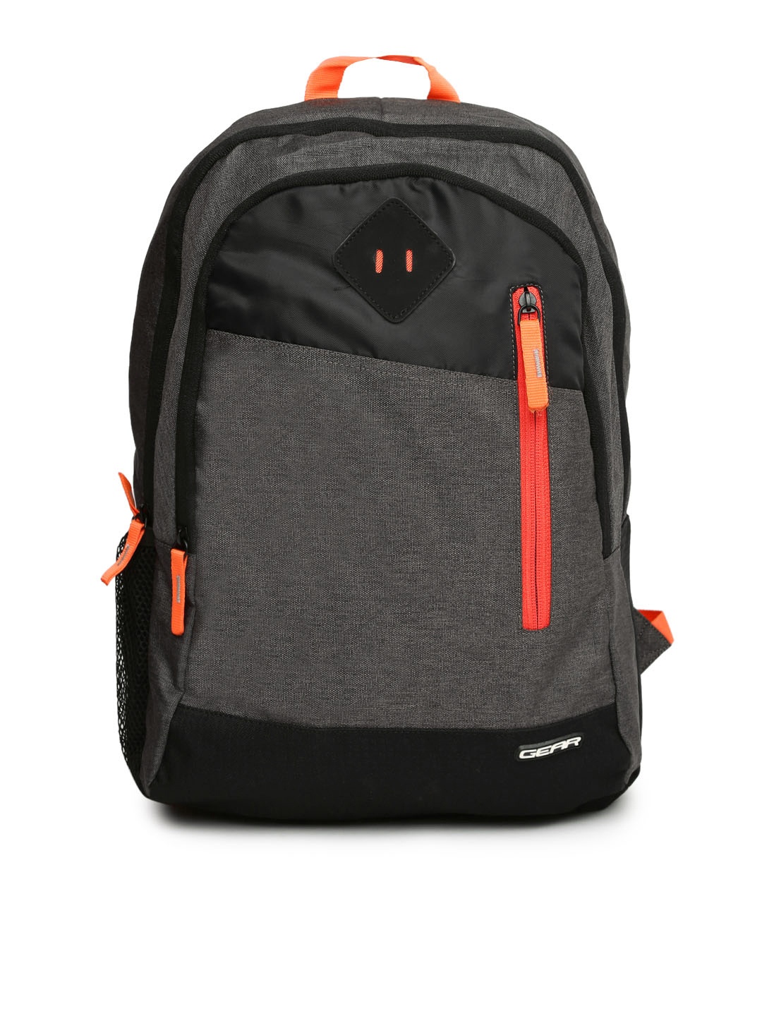 

Gear Unisex Grey Solid Backpack