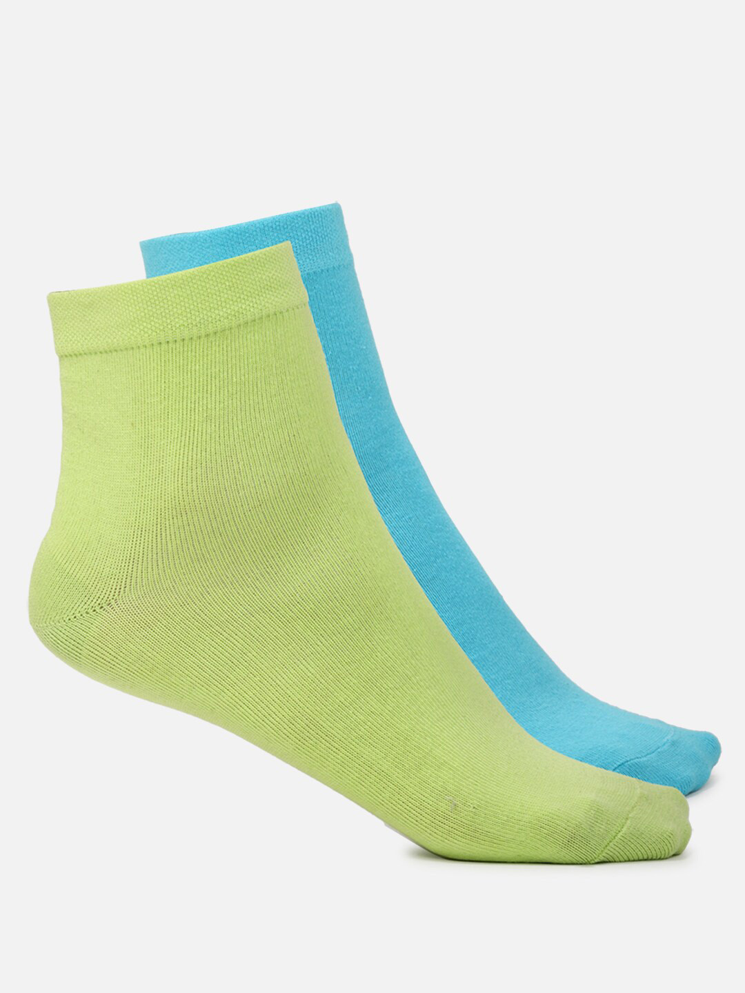 

FOREVER 21 Women Pack of 2 Solid Ankle-Length Socks, Yellow
