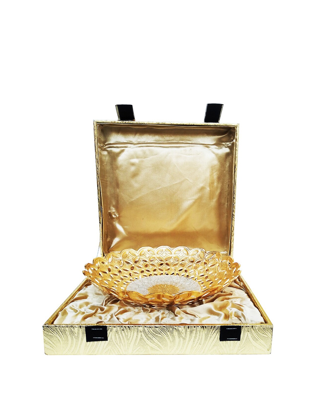 

WENS Gold-Toned Cut Work design Decorative Bowls