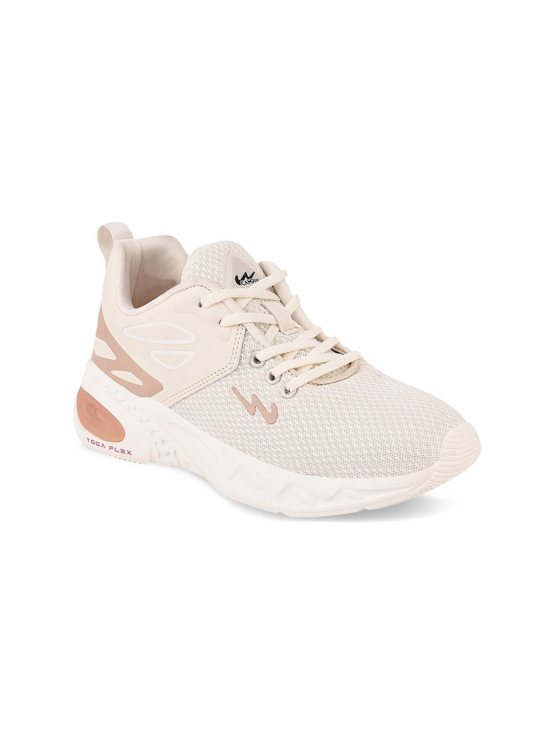 

Campus Women Off White Mesh Running Shoes