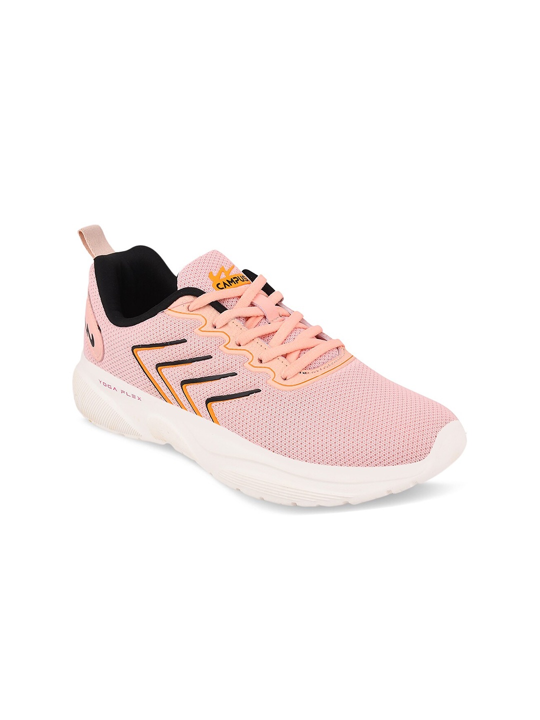 

Campus Women Peach-Coloured Mesh Running Shoes
