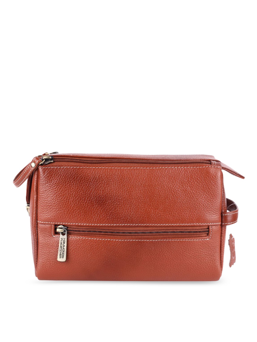 

HAMMONDS FLYCATCHER Genuine Leather Toiletry Bag, Tan