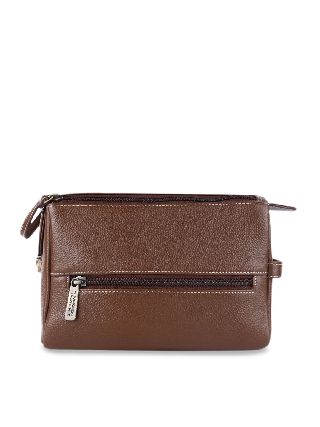 

HAMMONDS FLYCATCHER Genuine Leather Toiletry Bag, Brown