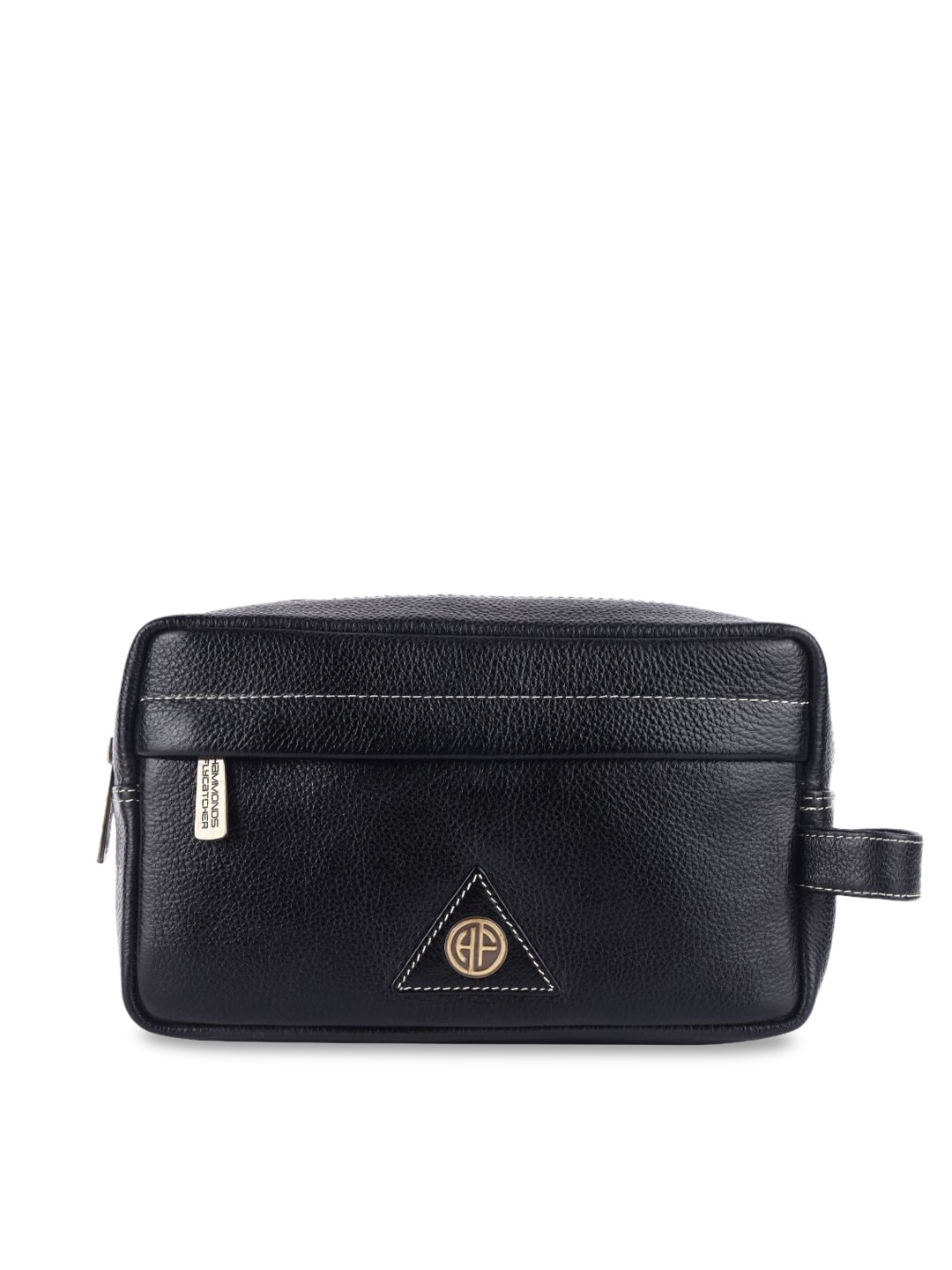 

HAMMONDS FLYCATCHER Genuine Leather Toiletry Bag, Black