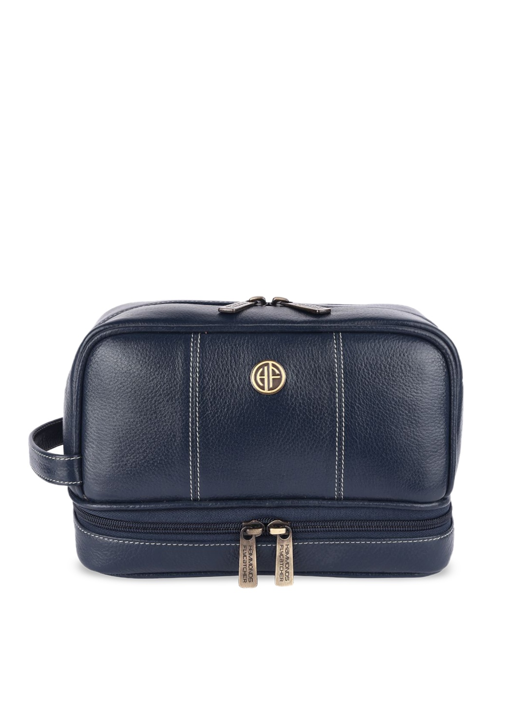 

HAMMONDS FLYCATCHER Genuine Leather Toiletry Bag, Blue
