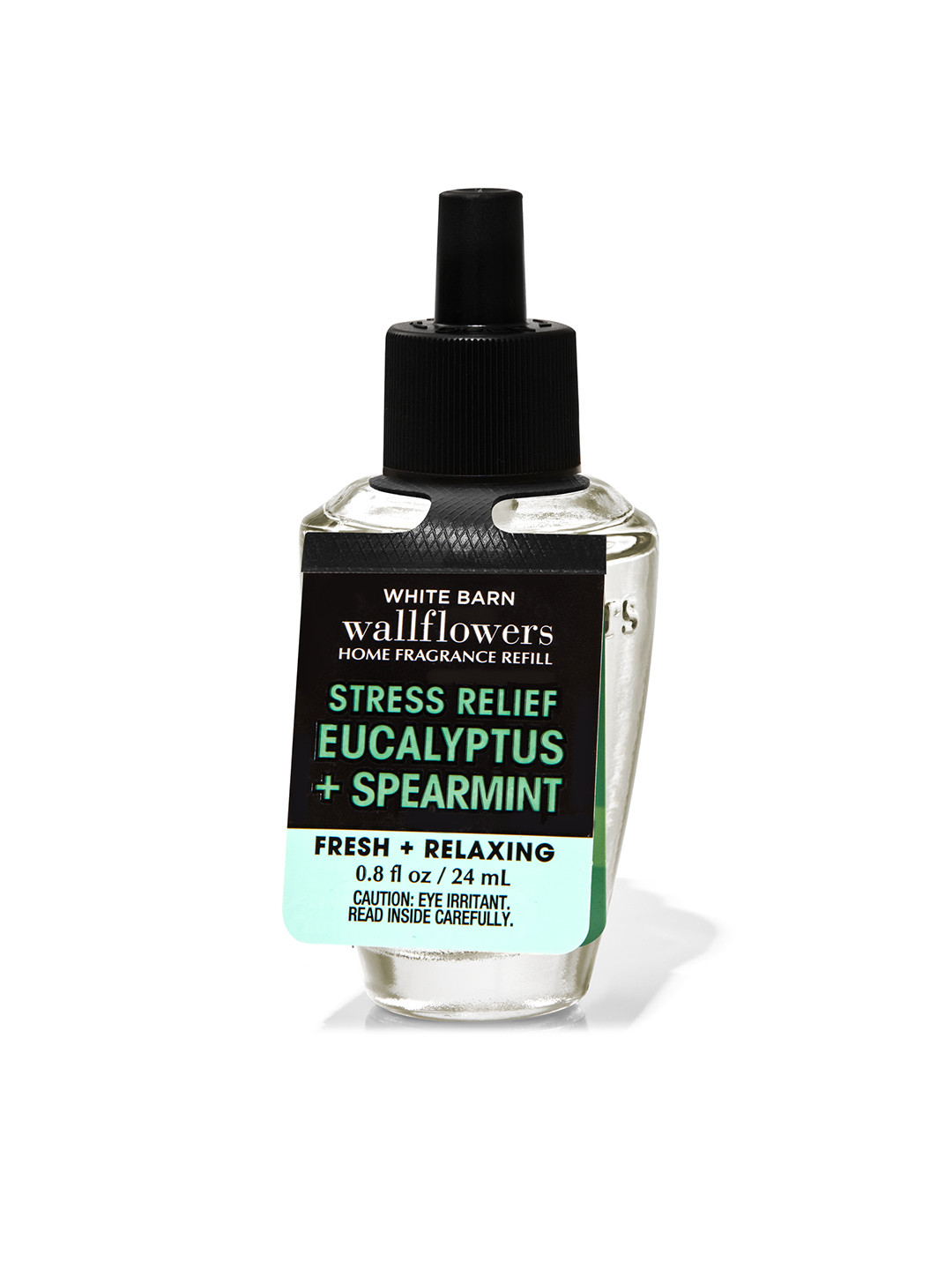 

Bath & Body Works Stress Relief Eucalyptus Spearmint Wallflowers Fragrance Refill - 24 ml, Black