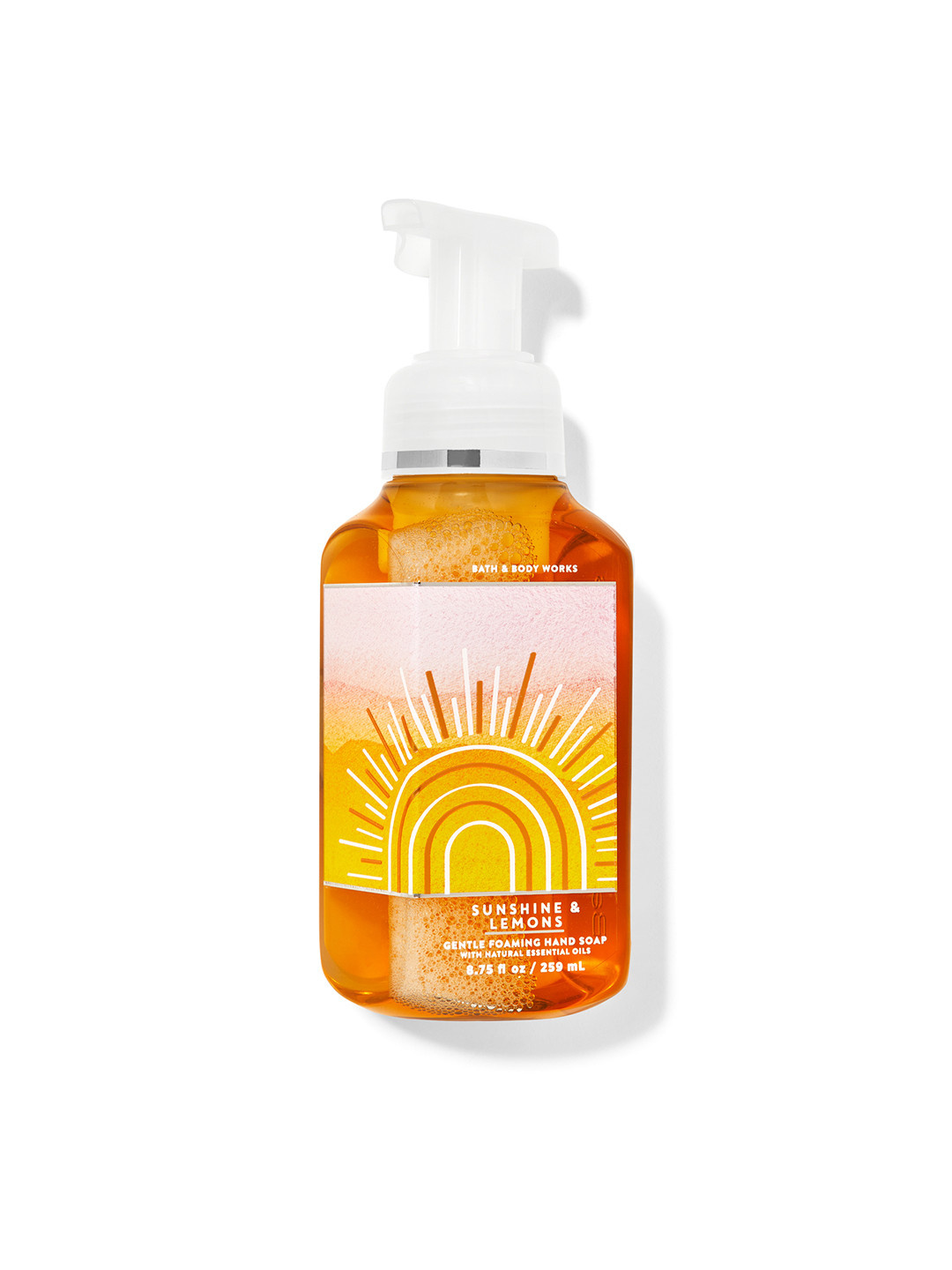 

Bath & Body Works White Barn Sunshine & Lemons Gentle Foaming Hand Soap - 259 ml, Brown