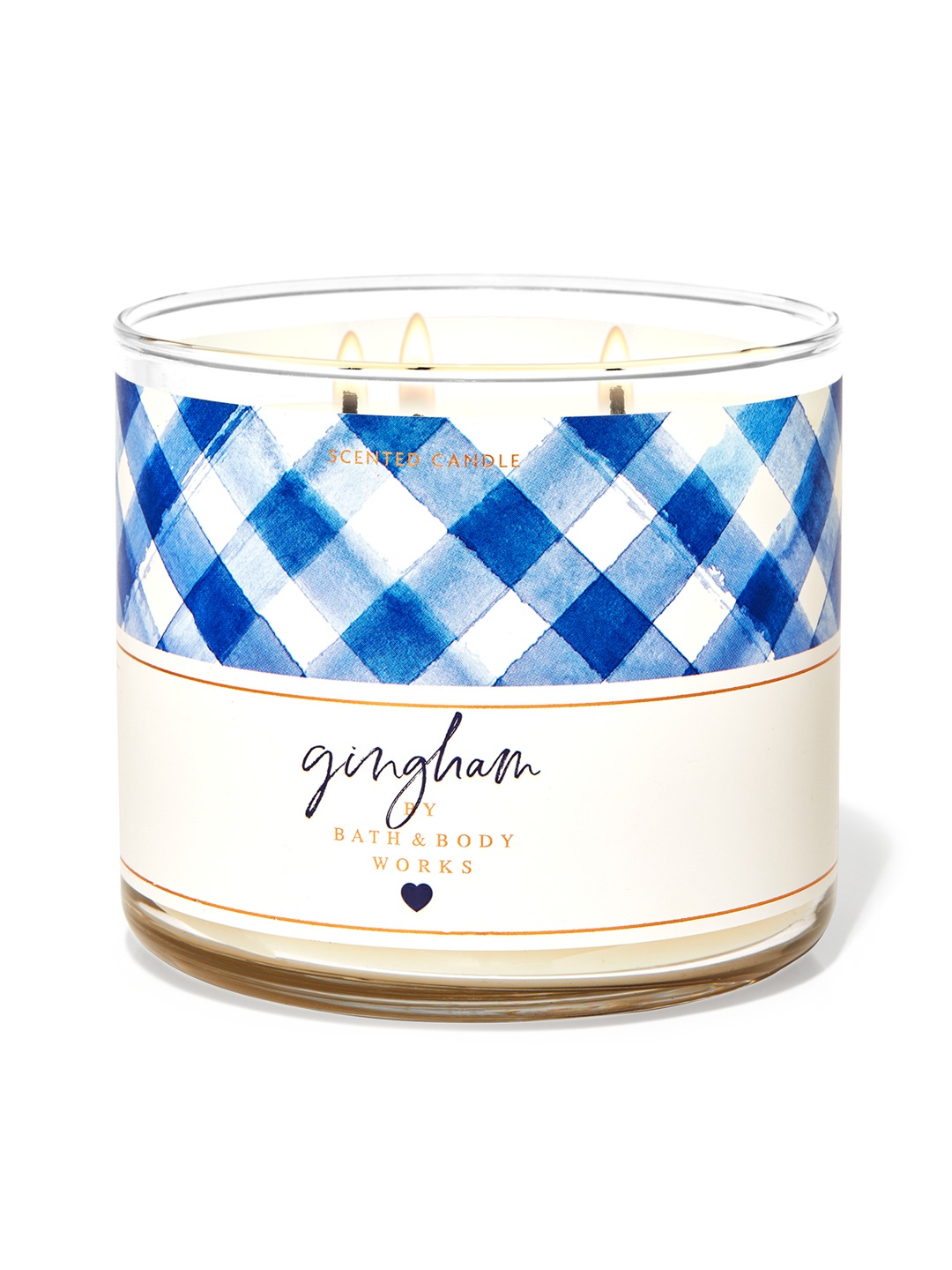 

Bath & Body Works Gingham 3-Wick Scented Candle - 411 g, Blue