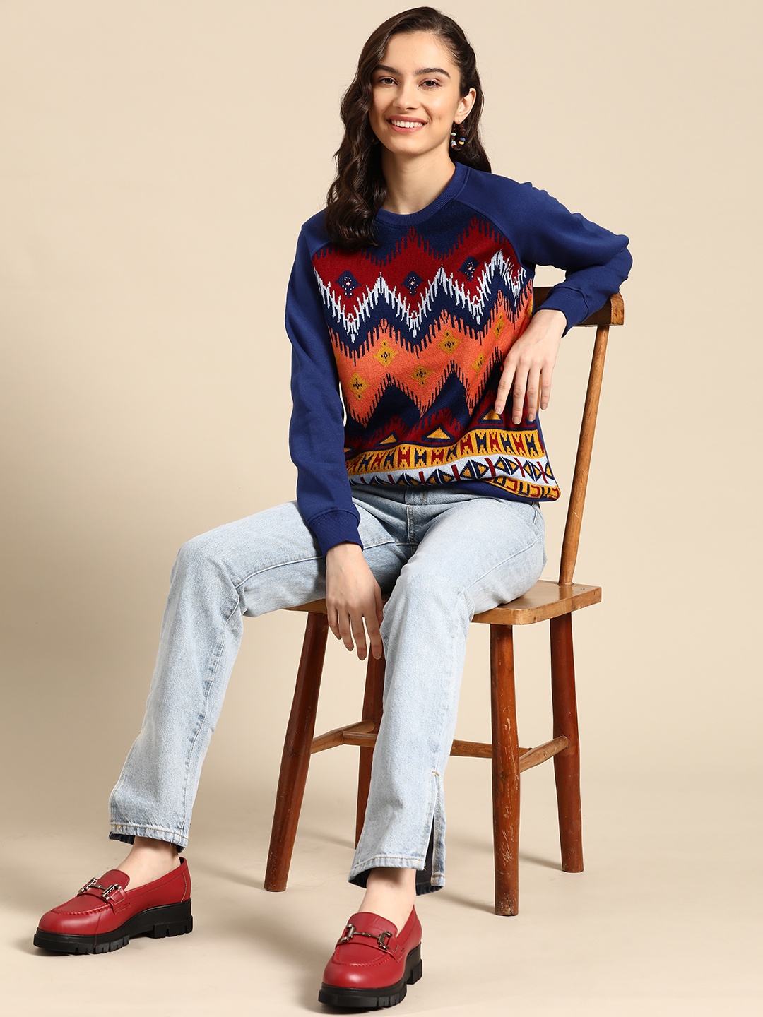 

Sangria Women Blue Sweatshirt