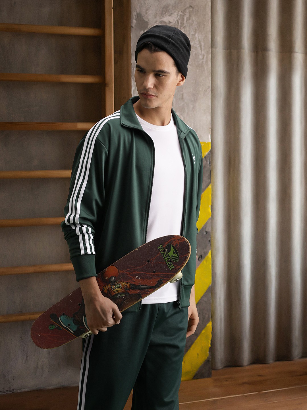 

ADIDAS Originals Men Green FIREBIRD TRACK Sporty Jacket