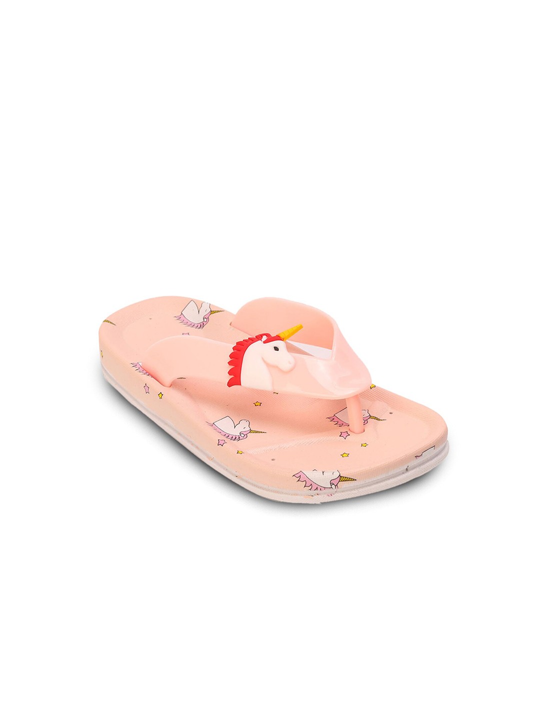 

Hopscotch Girls Pink & White Printed Rubber Room Slippers