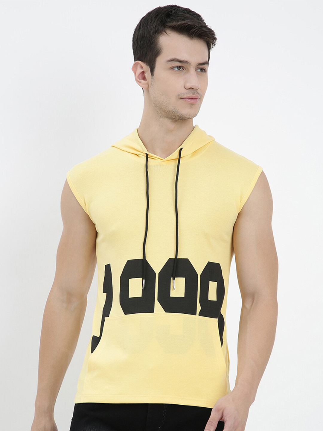 

V2 Value & Variety Men Yellow Typography Printed T-shirt