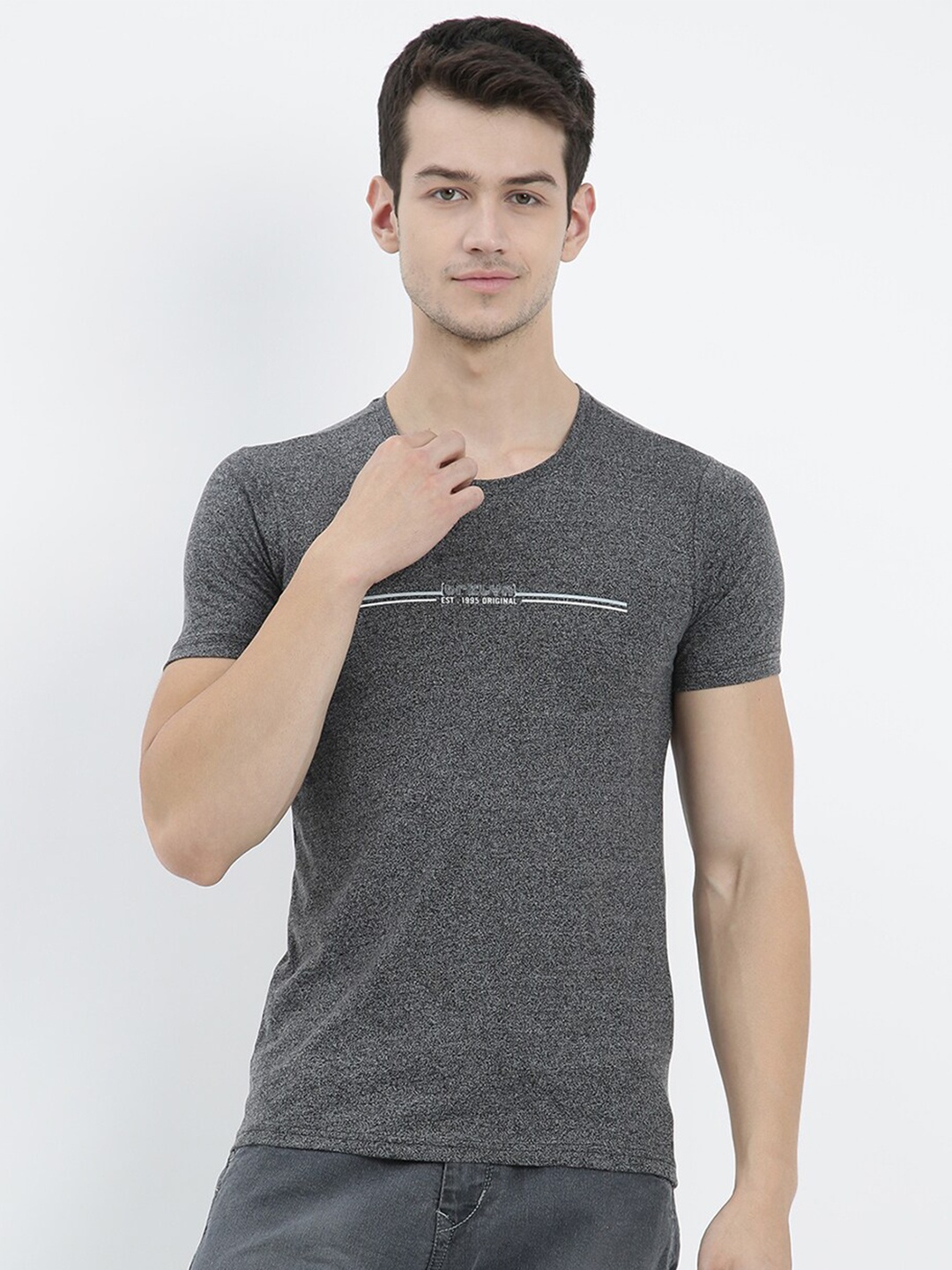 

V2 Value & Variety Men Black Typography Colourblocked Applique T-shirt