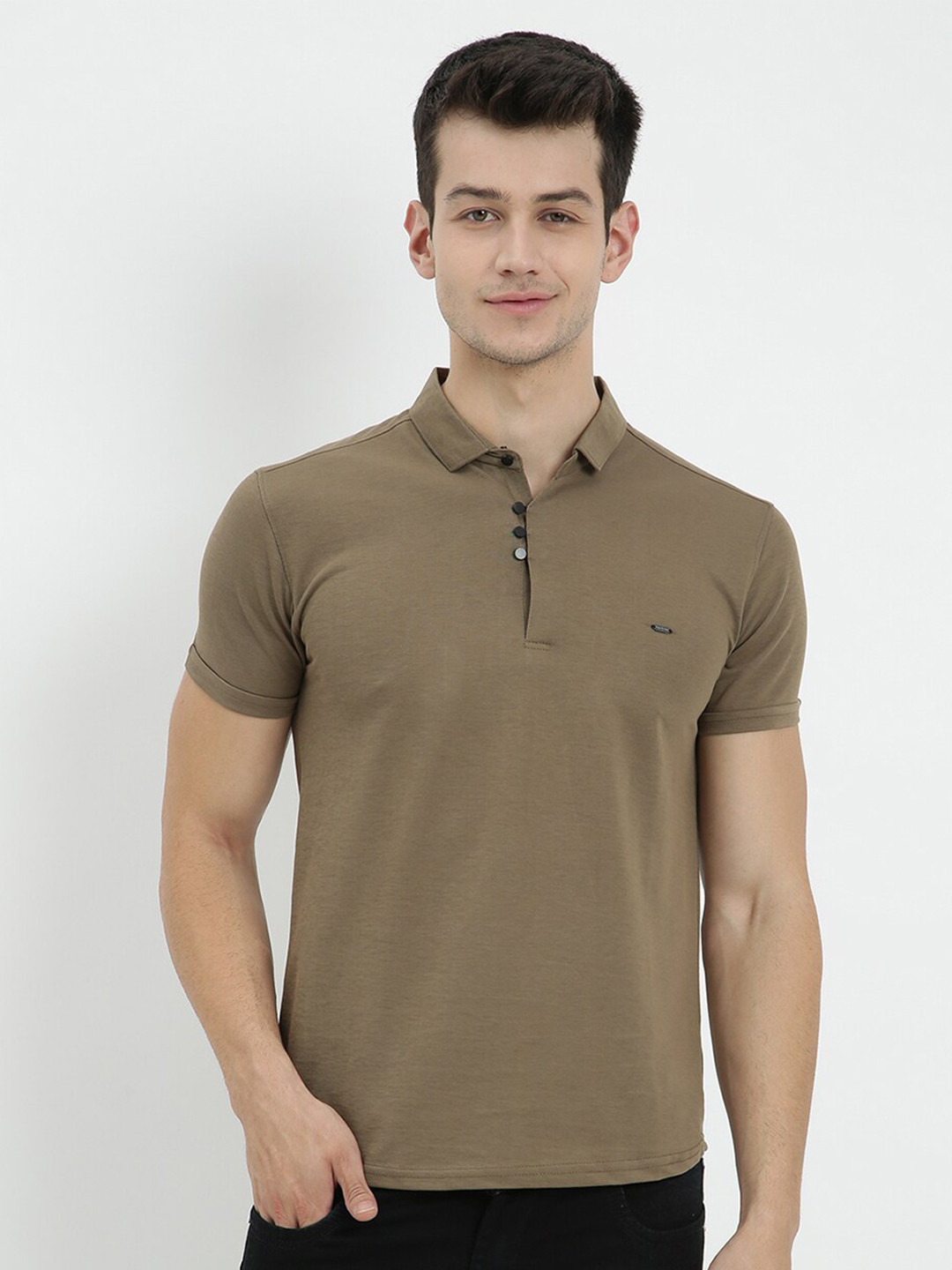 

V2 Value & Variety Men Green Polo Collar T-shirt