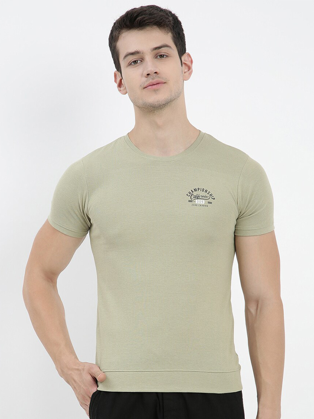 

V2 Value & Variety Men Green Typography T-shirt